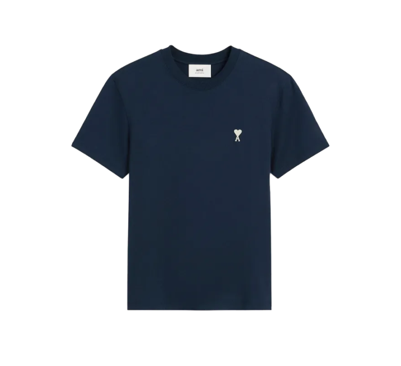 AMI Paris T-Shirt Ami De Coeur White Blue