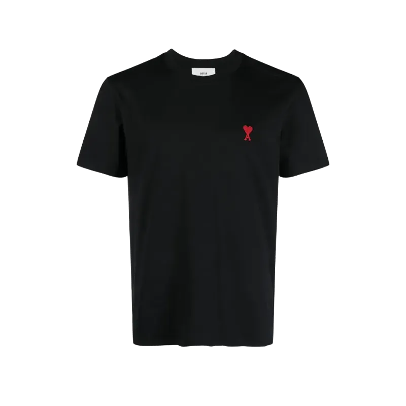 AMI Paris T-Shirt De Coeur Black Red