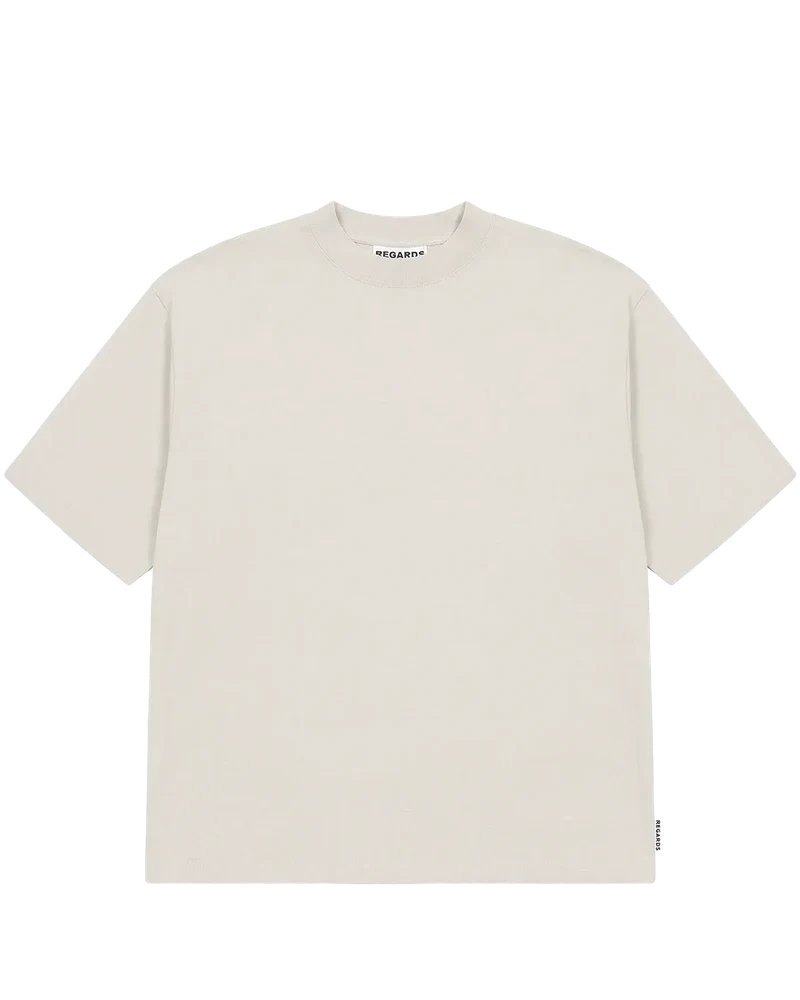 Regards Heavy Oversized Tee Light Sand