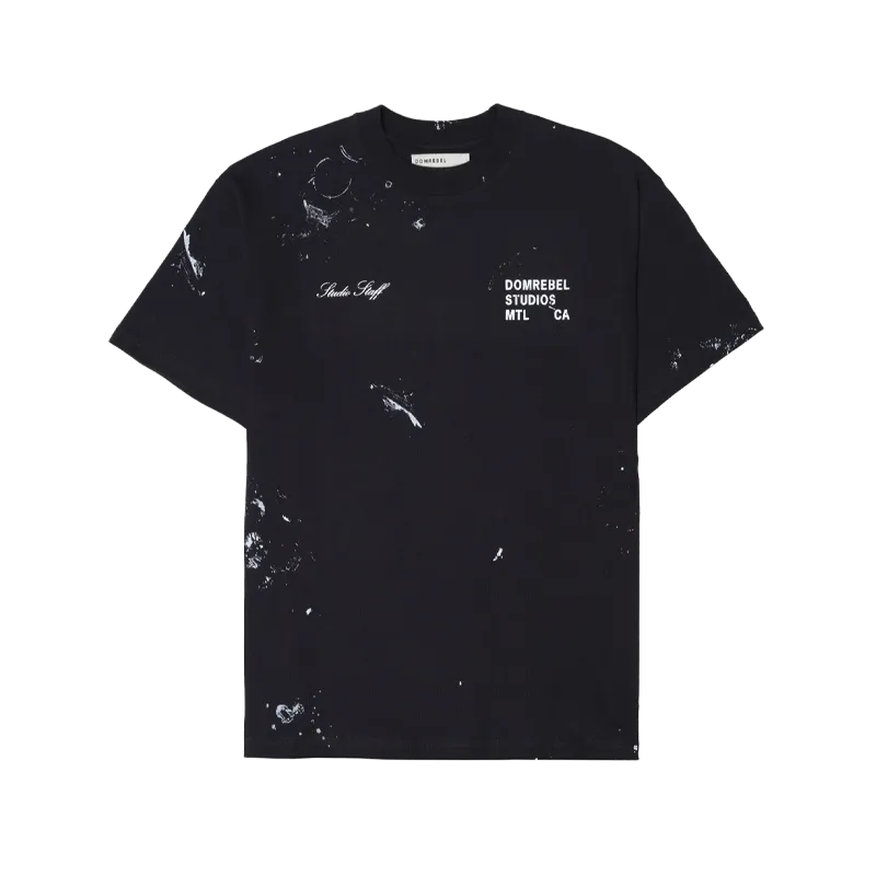 DomRebel Staff T-Shirt Old Black SS26