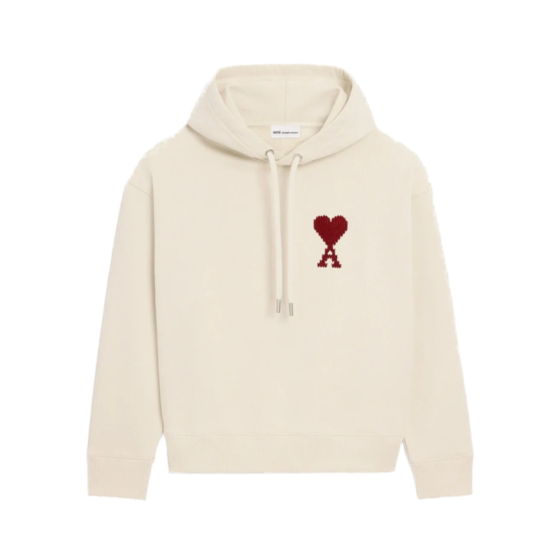 AMI Paris Hoodie Ami de Coeur White