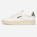 AUTRY Medalist Low Leather Leather White Sea Grass