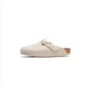 Birkenstock Boston Suede Antique White